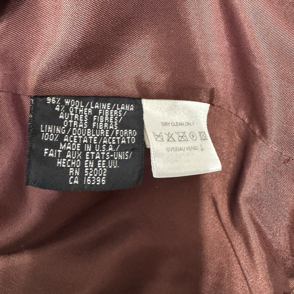 Liz Claiborne Herringbone Blazer Womens Size 8 Vintage USA Union Made READ DESC. - Picture 8 of 13